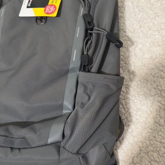Swissgear Laptop Backpack Charcoal Gray With Padded Straps & Side Pockets school - Picture 6 of 16